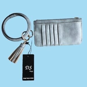 Bangle ID card and keys wallet wristlet